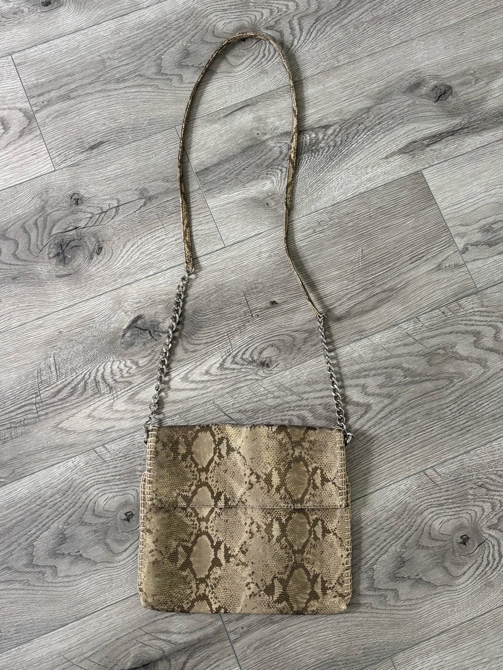 Chico's Snake-Print Crossbody Purse